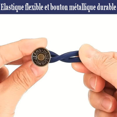 Pack de 10 Extenseurs de Taille pour Pantalons – Boutons Ajustables et Flexibles sans Couture